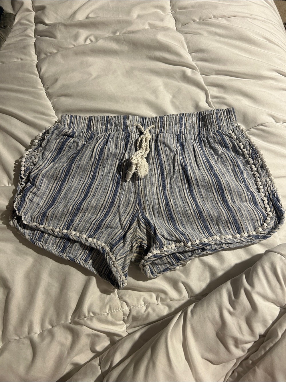 Striped Linen Shorts